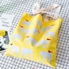 Elephant Canvas Tote Bag Yellow - One Size