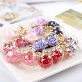Crystal Ball Double-sided Earring