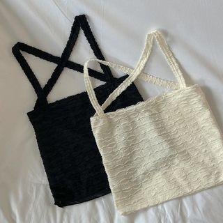 Cross Strap Lace Camisole Top
