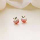 Peach Earring 1 Pair - Gold - One Size