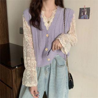 Button Up Knit Vest