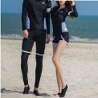 Couple Matching Long-sleeve Swim Top
