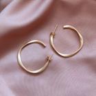 Sterling Silver Hoop Earring 1 Pair - 1111 - Gold - One Size
