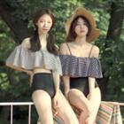 Ruffle Off-shoulder Off-shoulder 2-piece Swimsuit