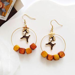 Deer Hoop Earring / Clip-on Earring