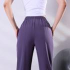 High-waist Mesh Panel Sports Pants