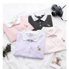 Rabbit Embroidered Short-sleeve Polo Shirt
