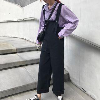 Frayed Trim Jumper Pants