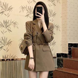 Long Sleeve Blazer Dress