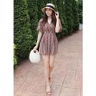 Patterned Chiffon Playsuit