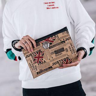 Printed Clutch Bag