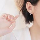 Sterling Silver Heart Drop Earring