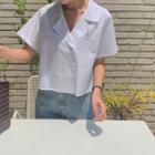 Double-breasted Boxy Shirt