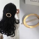 Copper Oval Hair Clip Gold - One Size