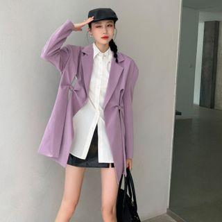 Knotted Cutout Blazer
