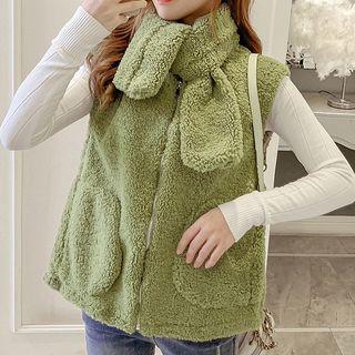 Set: Fleece Vest + Scarf