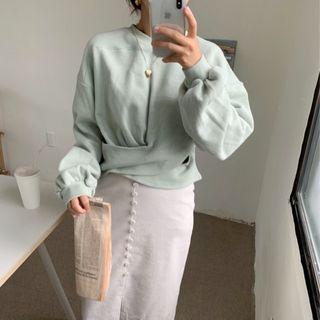 Twisted Sweatshirt Green - One Size