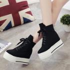 Platform High Top Lace Up Sneakers