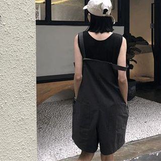 Pinafore Playsuit Dark Gray - One Size