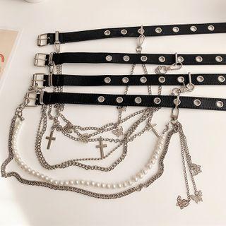 Set: Grommet Belt + Chain