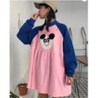 Panda Appliqu  Long-sleeve Dress