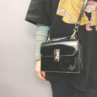 Top Handle Patent Crossbody Bag