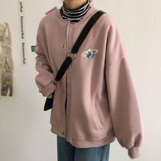 Embroidered Planet Buttoned Jacket