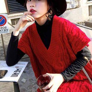 Pointelle Knit Sweater Vest