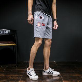 Patch Embroidered Shorts