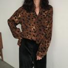 Animal Print Shirt As Shown In Figure - One Size