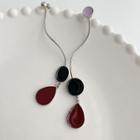 Waterdrop Colour Earring As Shown In Figure - One Size