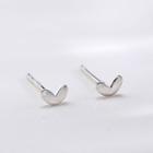 925 Sterling Silver Heart Earring 925 Sterling Silver - 1 Pair - As Shown In Figure - One Size