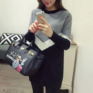 Color Block Sweater Dress