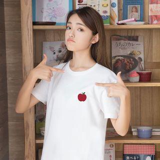 Couple Matching Fruit Print Short-sleeve T-shirt
