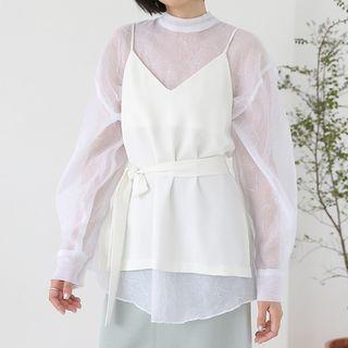 Chiffon Camisole Top White - One Size