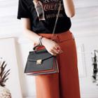 Layered Faux-leather Chain Strap Shoulder Bag