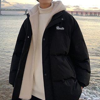 Inset Fleece Hood Padding Jacket