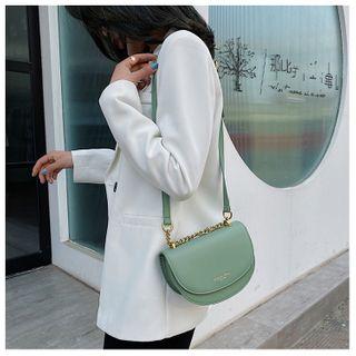 Lettering Paneled Crossbody Bag