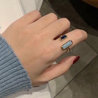 Glaze Alloy Open Ring 1 Piece - Gold - One Size