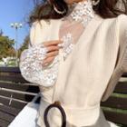 Flared-sleeve Lace Top