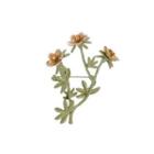Fashion And Elegant Enamel Flower Brooch Silver - One Size