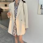 Long-sleeve Dotted Shirt / Double-breasted Blazer