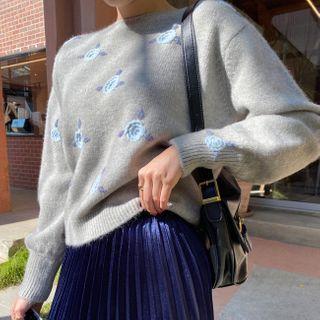Rosette Knit Top