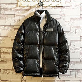 Glitter Zipped Padded Coat