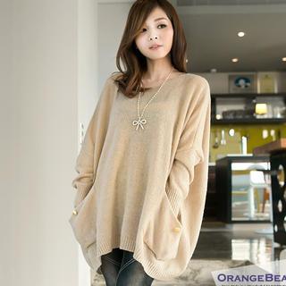 Buttoned Oversized Sweater