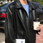 Dual-pocket Faux Leather Jacket