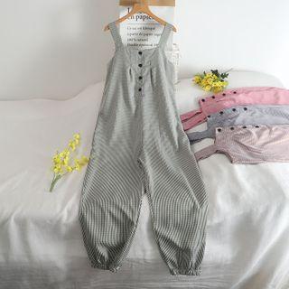 Gingham Jumper Pants