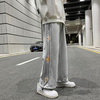 Lettering Bear Print Sweatpants