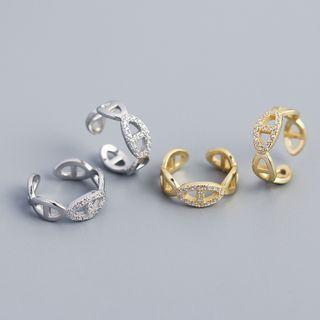 Rhinestone Geometry Eat Cuff