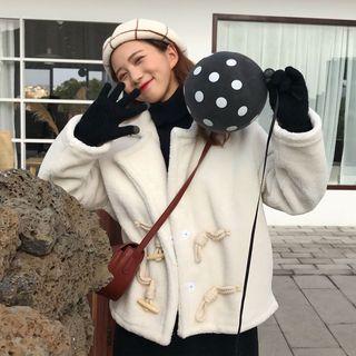 Plain Duffle Jacket White - One Size